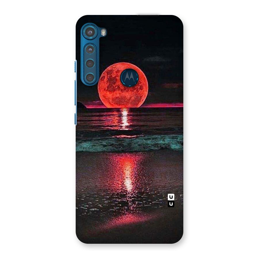 Red Sun Ocean Back Case for Motorola One Fusion Plus