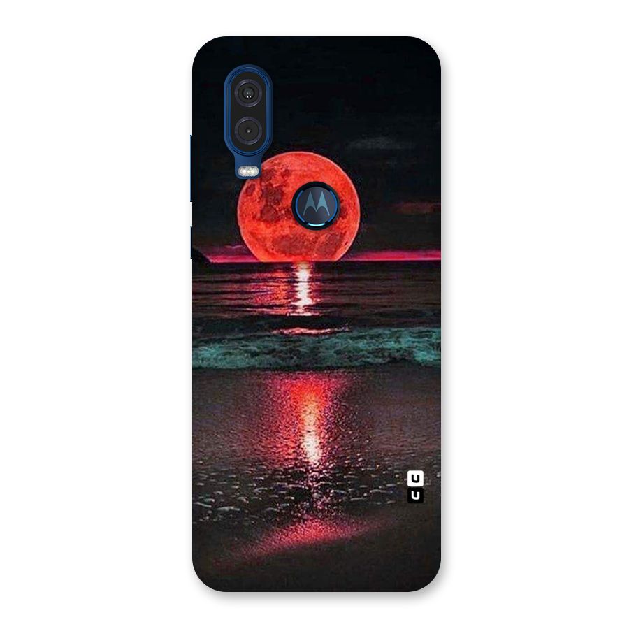Red Sun Ocean Back Case for Motorola One Vision