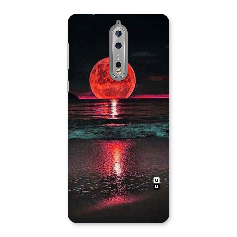Red Sun Ocean Back Case for Nokia 8