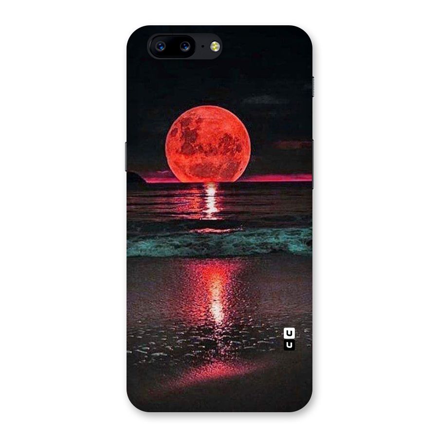 Red Sun Ocean Back Case for OnePlus 5