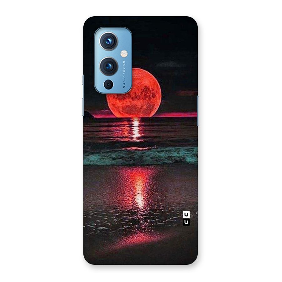 Red Sun Ocean Back Case for OnePlus 9