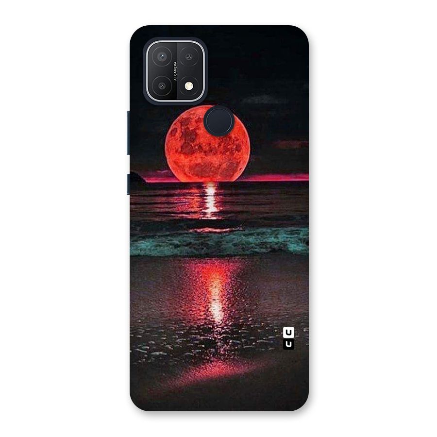 Red Sun Ocean Back Case for Oppo A15