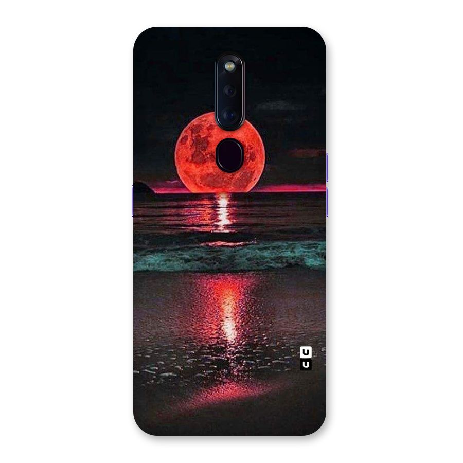 Red Sun Ocean Back Case for Oppo F11 Pro