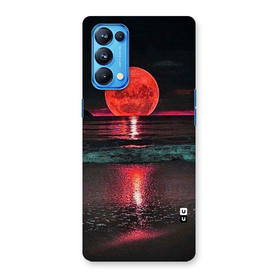 Red Sun Ocean Back Case for Oppo Reno5 Pro 5G