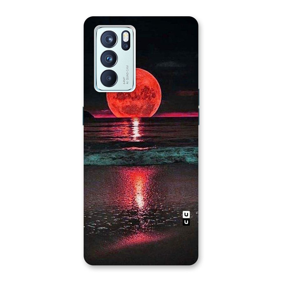 Red Sun Ocean Back Case for Oppo Reno6 Pro 5G