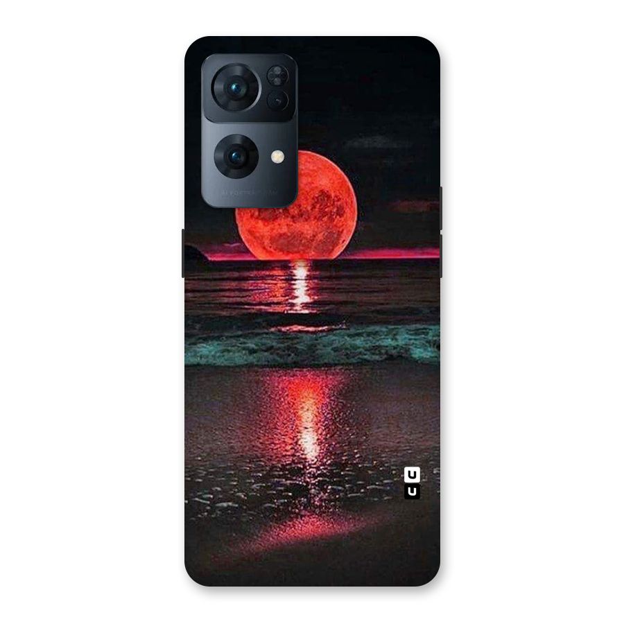 Red Sun Ocean Back Case for Oppo Reno7 Pro 5G