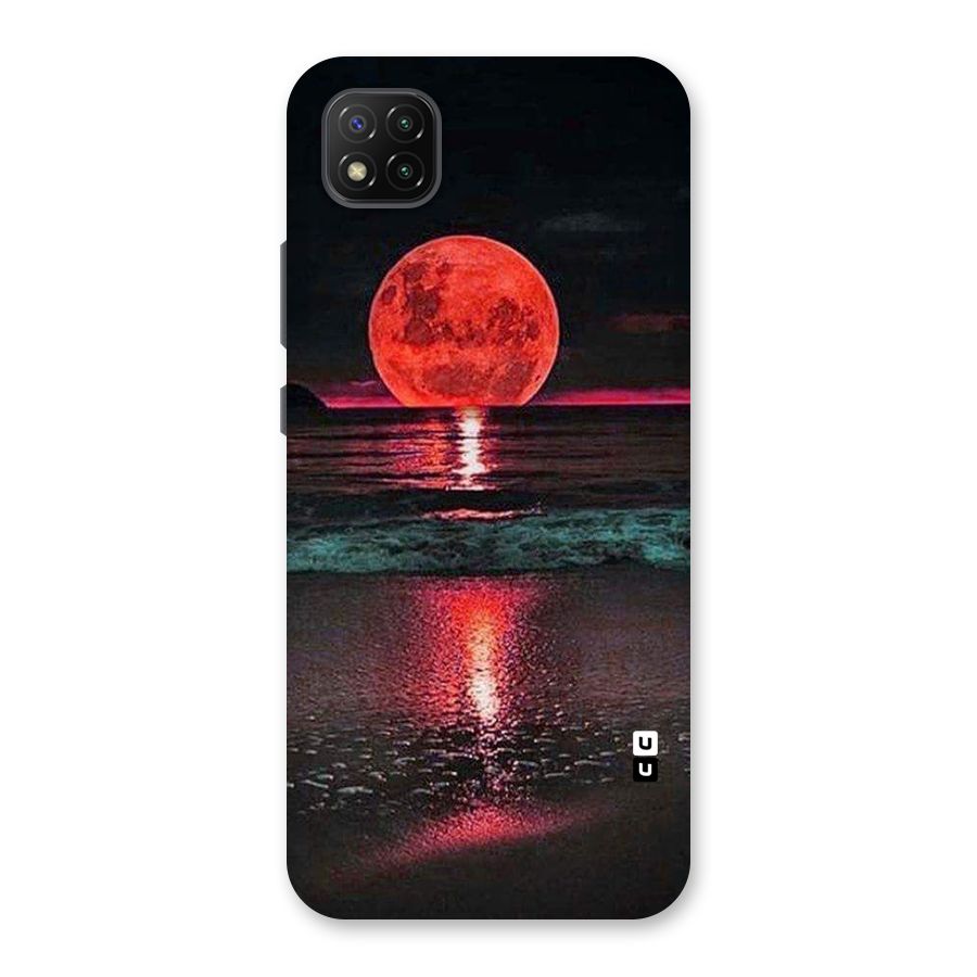 Red Sun Ocean Back Case for Poco C3
