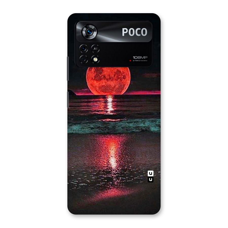 Red Sun Ocean Back Case for Poco X4 Pro 5G
