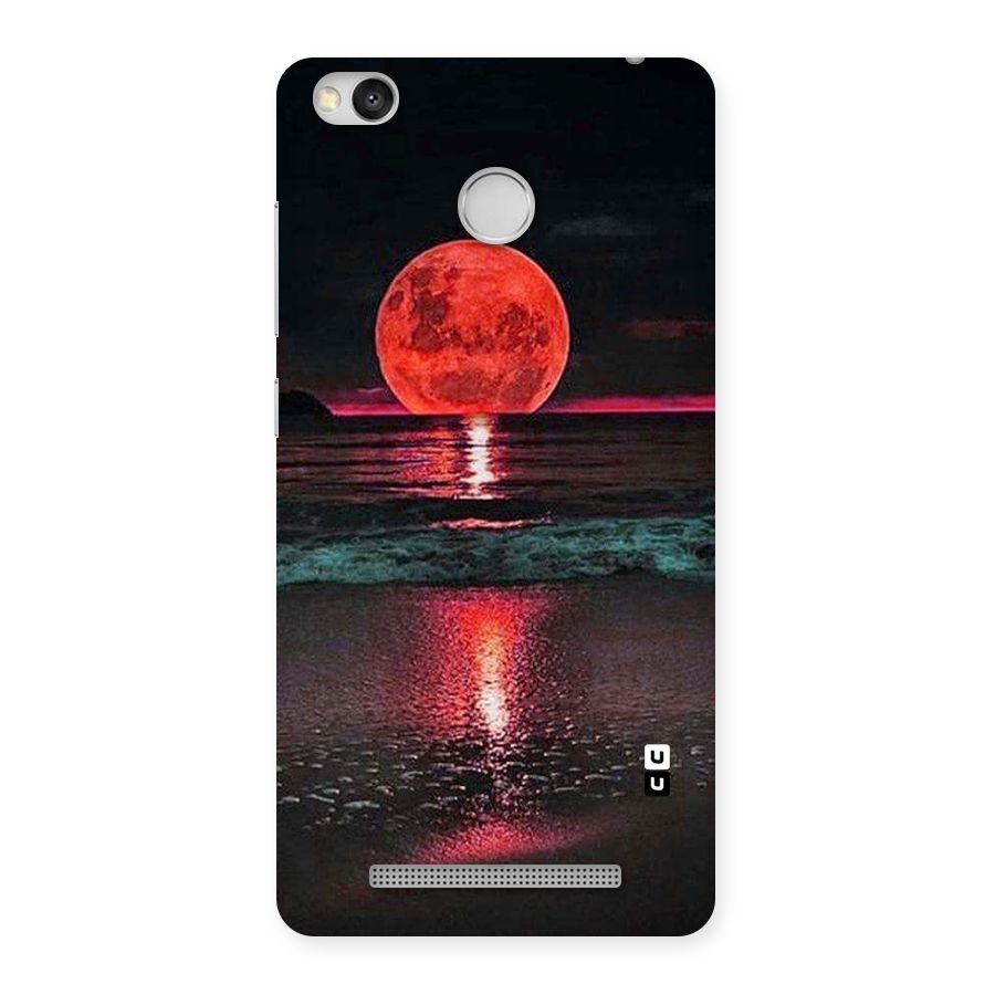 Red Sun Ocean Back Case for Redmi 3S Prime