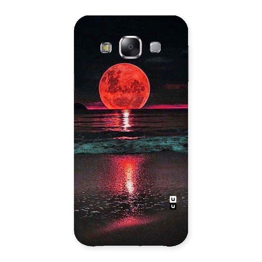 Red Sun Ocean Back Case for Samsung Galaxy E5