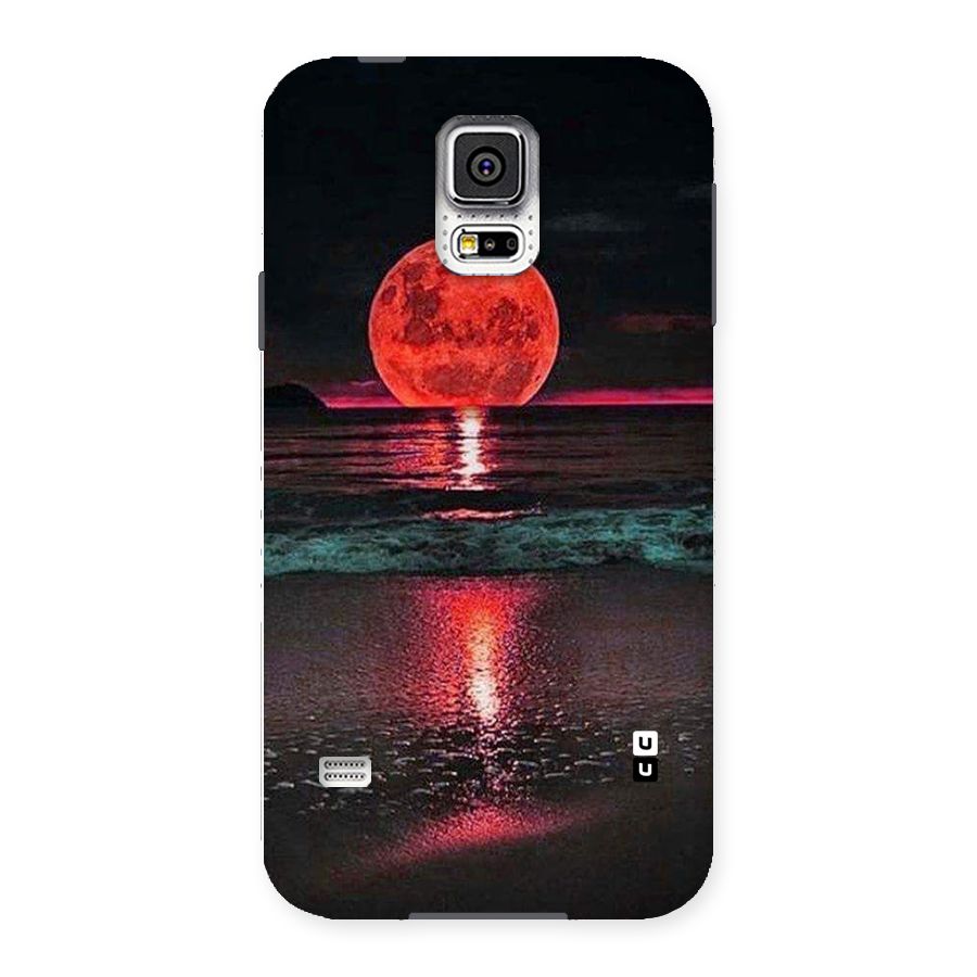 Red Sun Ocean Back Case for Samsung Galaxy S5