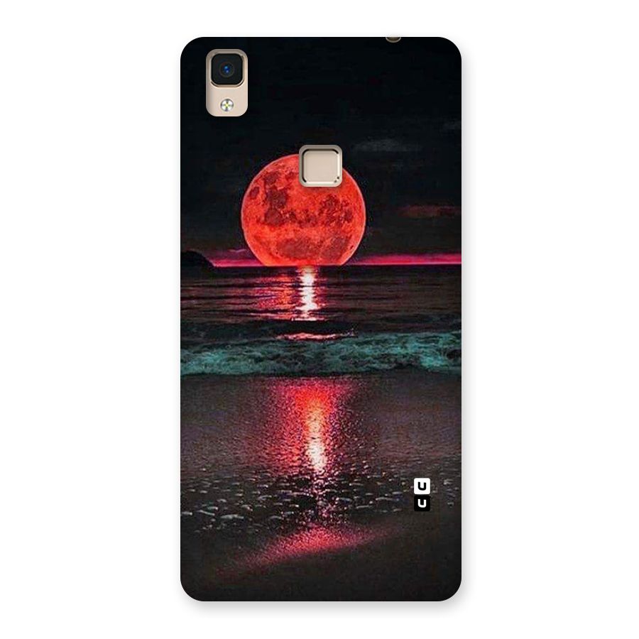 Red Sun Ocean Back Case for V3 Max