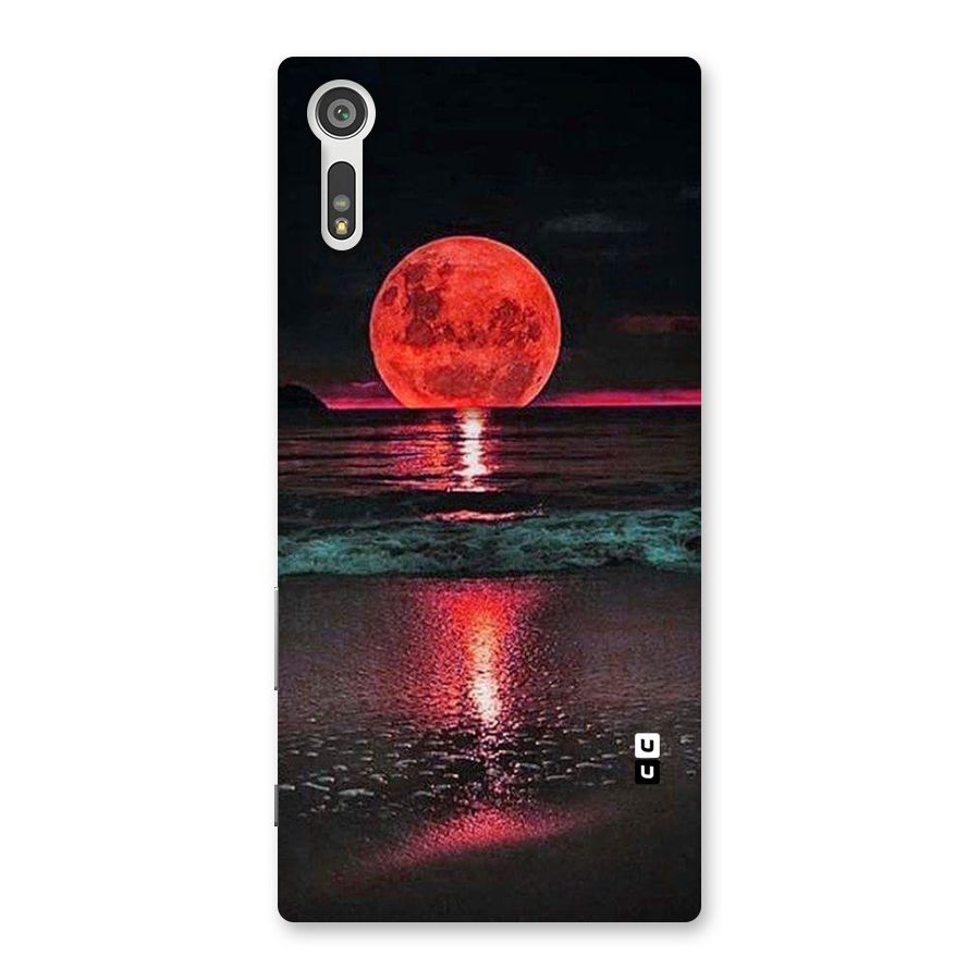 Red Sun Ocean Back Case for Xperia XZ