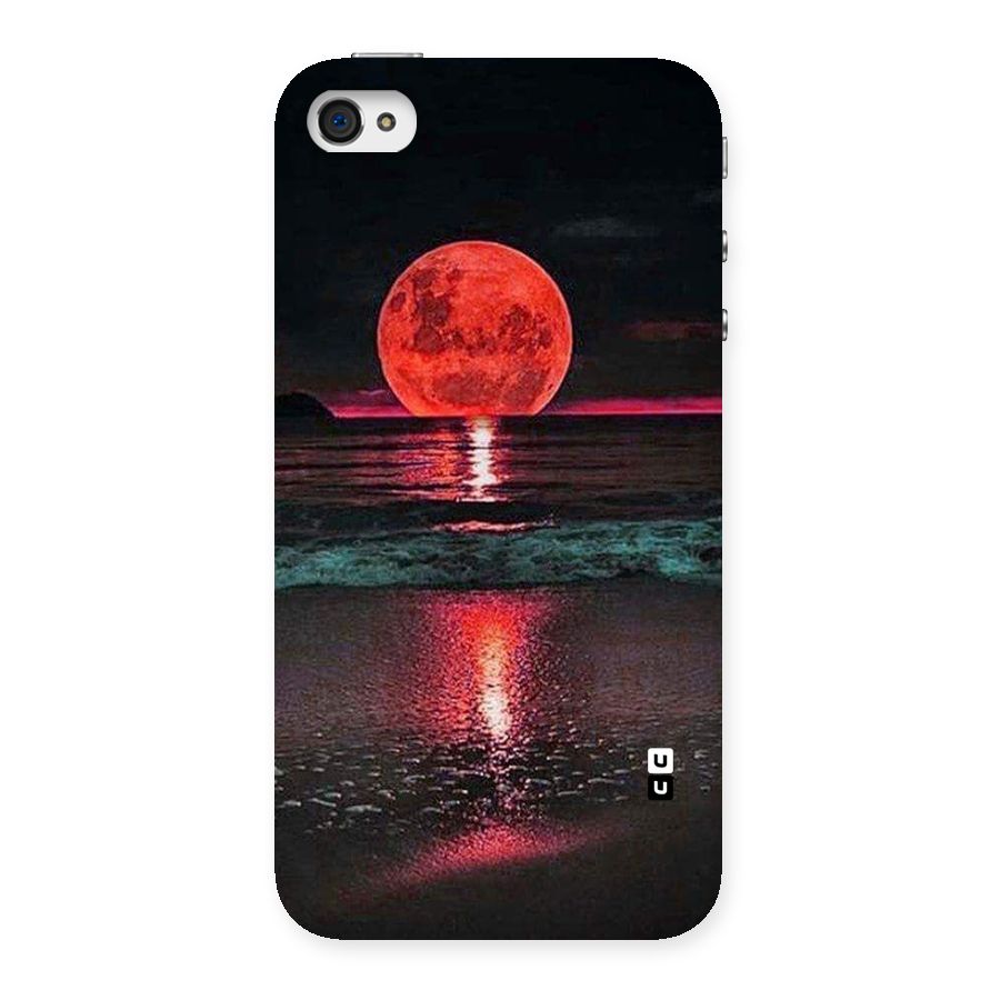 Red Sun Ocean Back Case for iPhone 4 4s