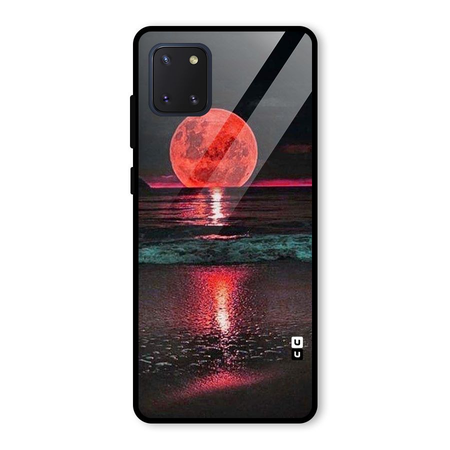 Red Sun Ocean Glass Back Case for Galaxy Note 10 Lite