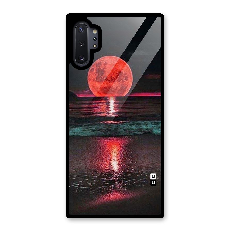 Red Sun Ocean Glass Back Case for Galaxy Note 10 Plus
