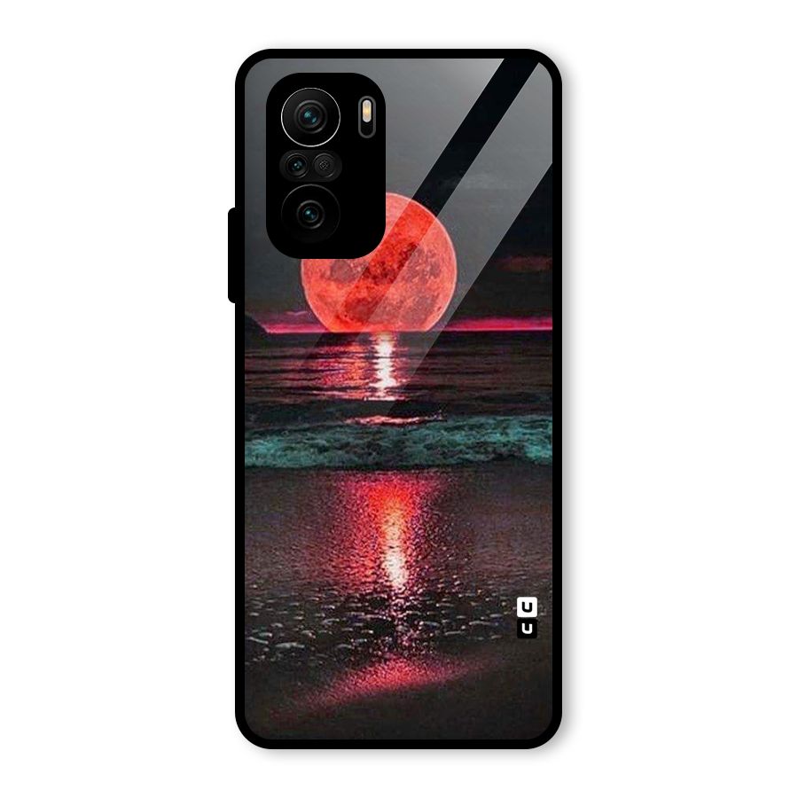 Red Sun Ocean Glass Back Case for Mi 11X Pro