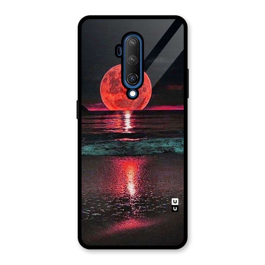 Red Sun Ocean Glass Back Case for OnePlus 7T Pro