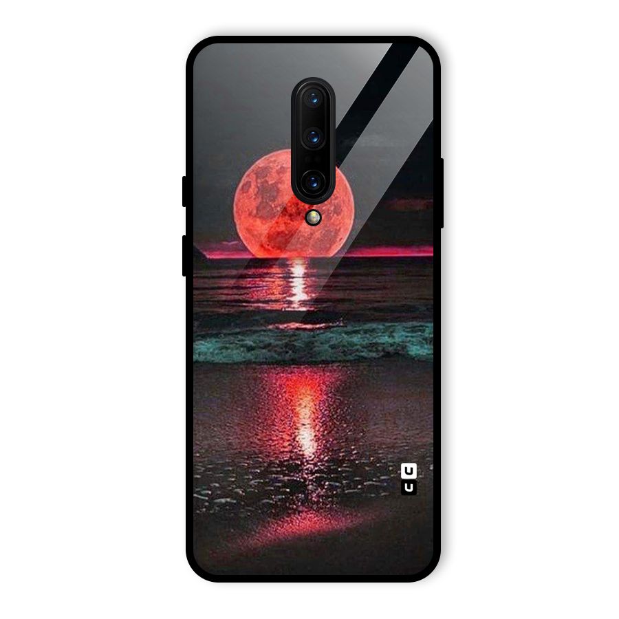 Red Sun Ocean Glass Back Case for OnePlus 7 Pro