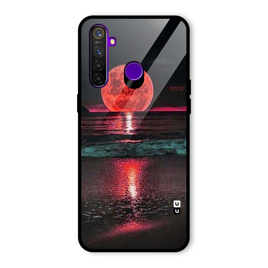 Red Sun Ocean Glass Back Case for Realme 5 Pro