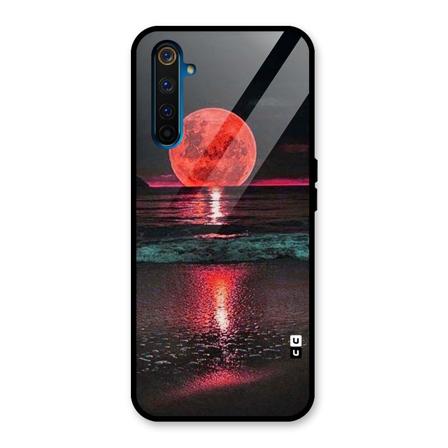 Red Sun Ocean Glass Back Case for Realme 6 Pro