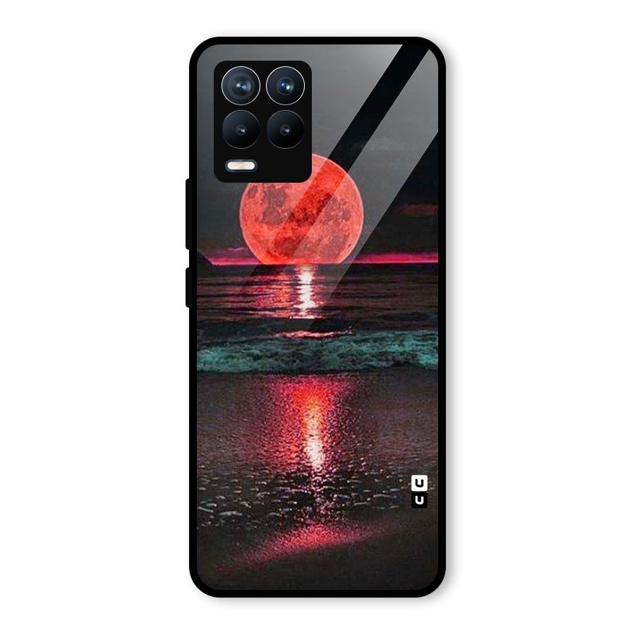 Red Sun Ocean Glass Back Case for Realme 8 Pro