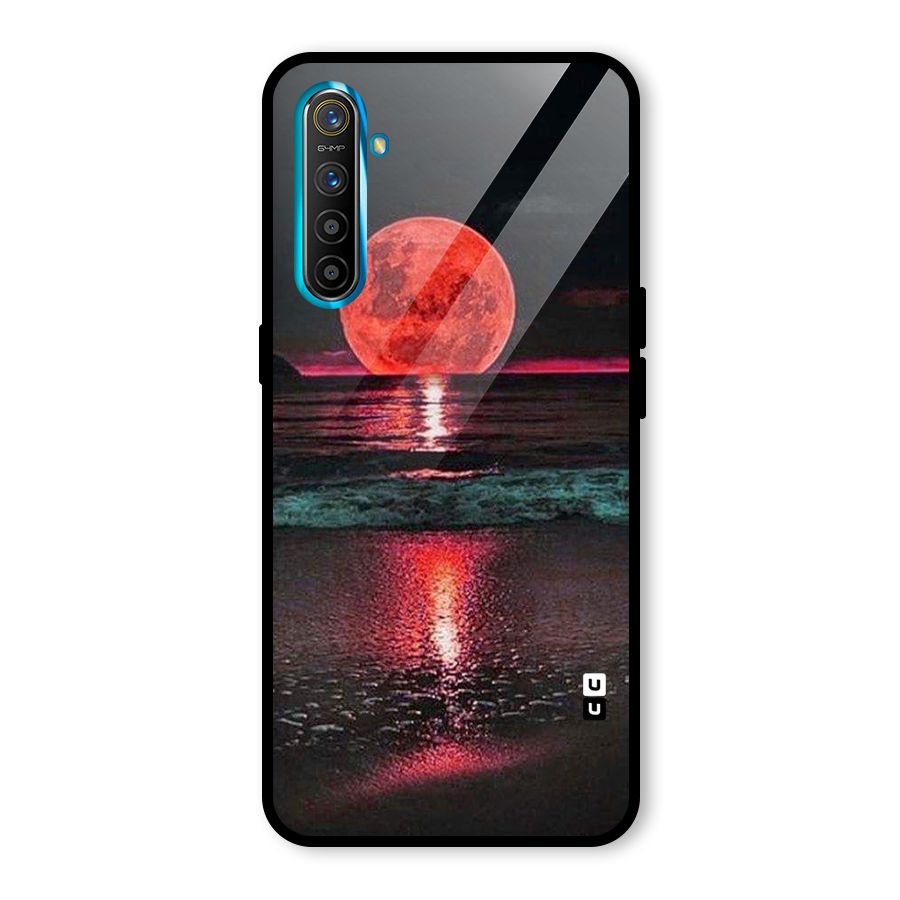 Red Sun Ocean Glass Back Case for Realme X2