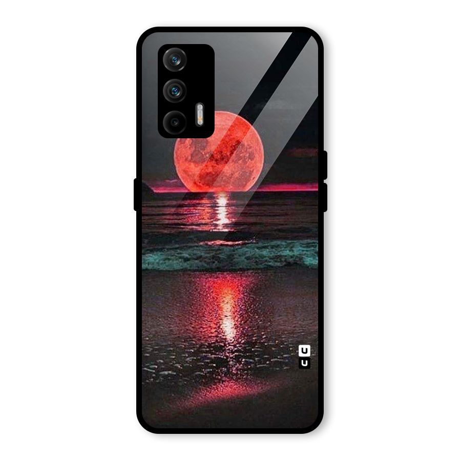 Red Sun Ocean Glass Back Case for Realme X7 Max