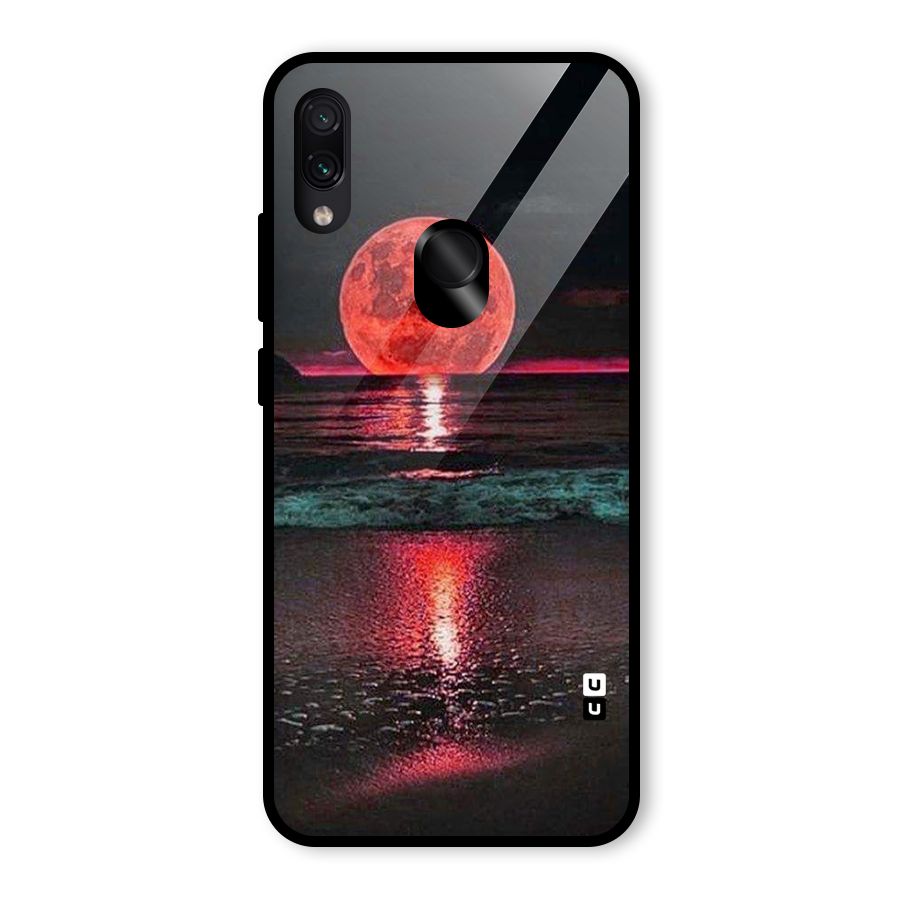 Red Sun Ocean Glass Back Case for Redmi Note 7 Pro