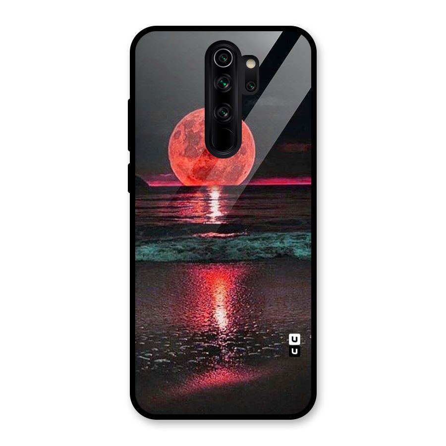 Red Sun Ocean Glass Back Case for Redmi Note 8 Pro