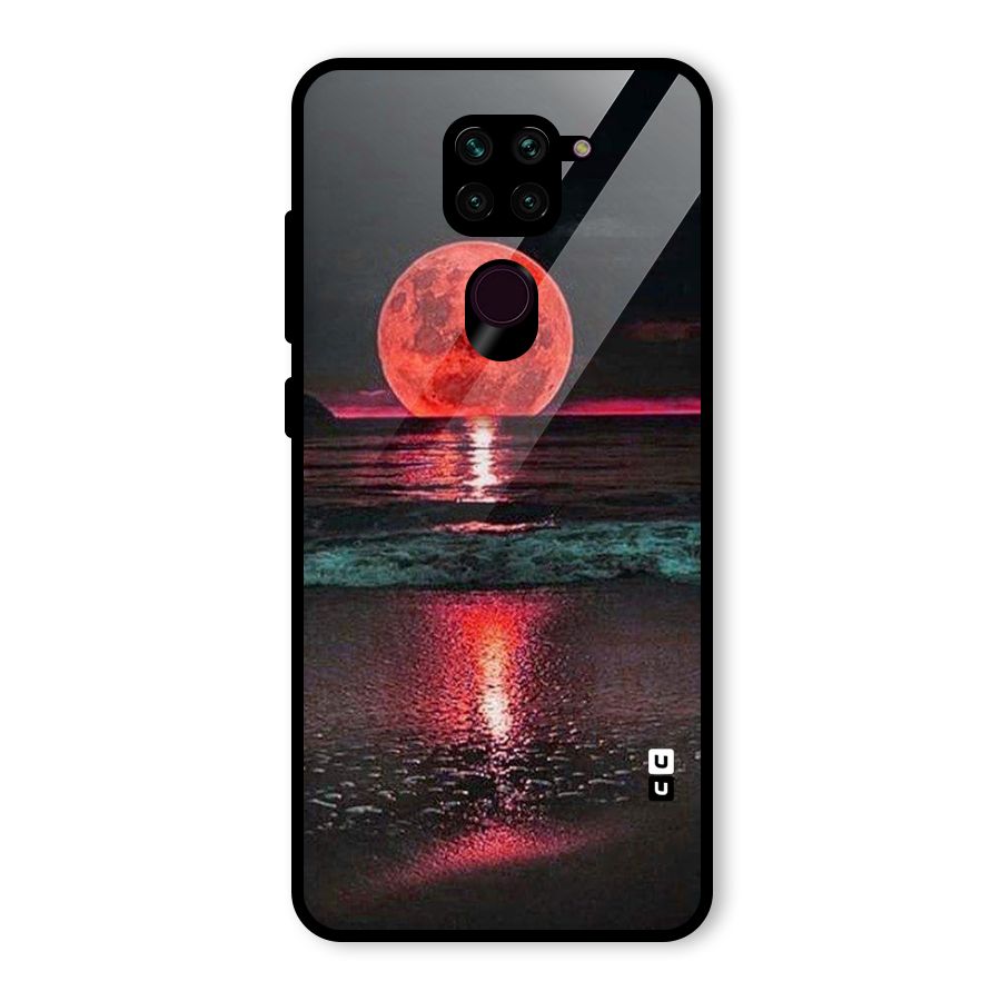 Red Sun Ocean Glass Back Case for Redmi Note 9