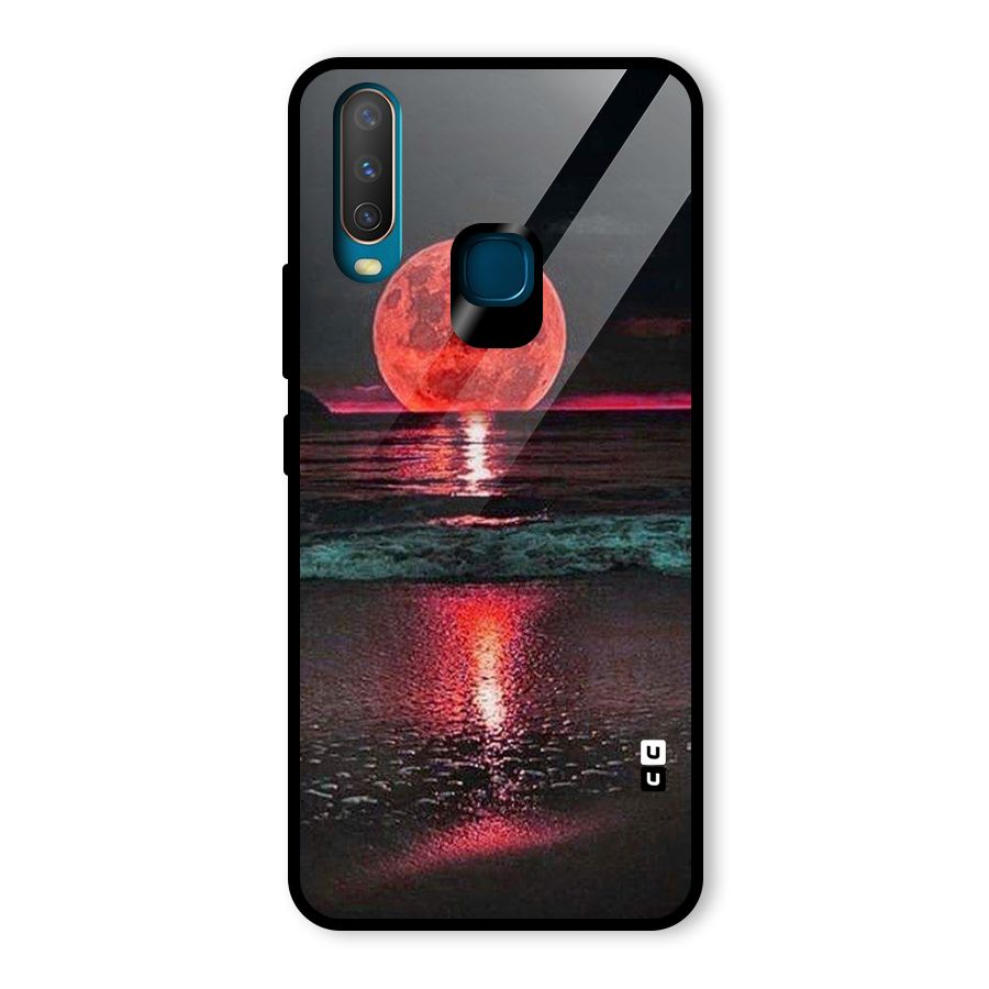 Red Sun Ocean Glass Back Case for Vivo U10