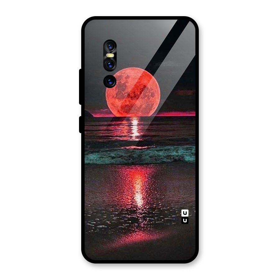 Red Sun Ocean Glass Back Case for Vivo V15 Pro