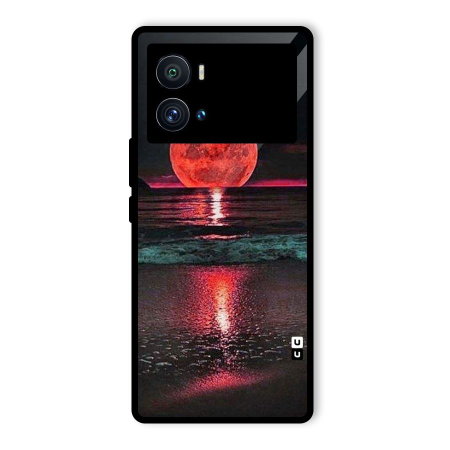 Red Sun Ocean Glass Back Case for Vivo iQOO 9 Pro