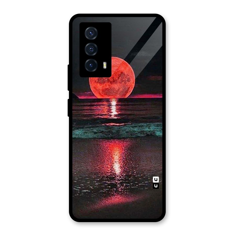 Red Sun Ocean Glass Back Case for Vivo iQOO Z5