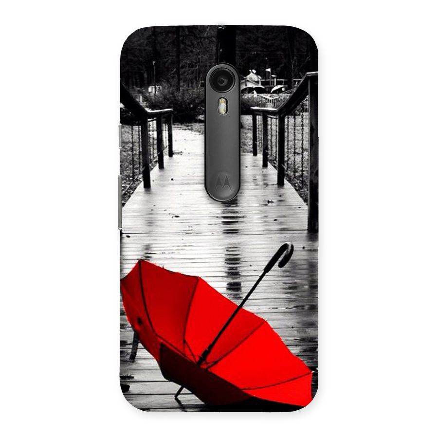 Red Umbrella Back Case for Moto G3
