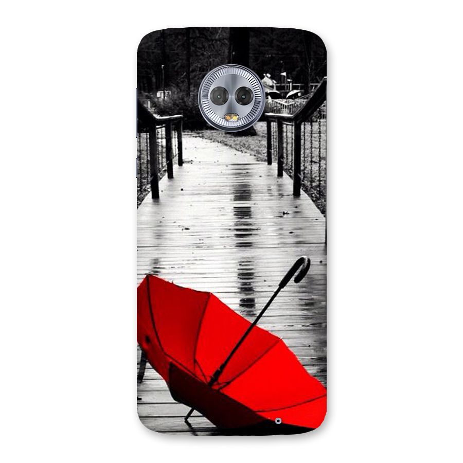 Red Umbrella Back Case for Moto G6 Plus