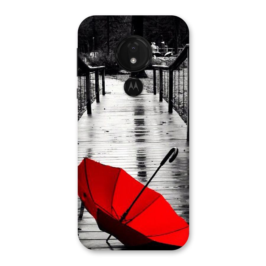 Red Umbrella Back Case for Moto G7 Power