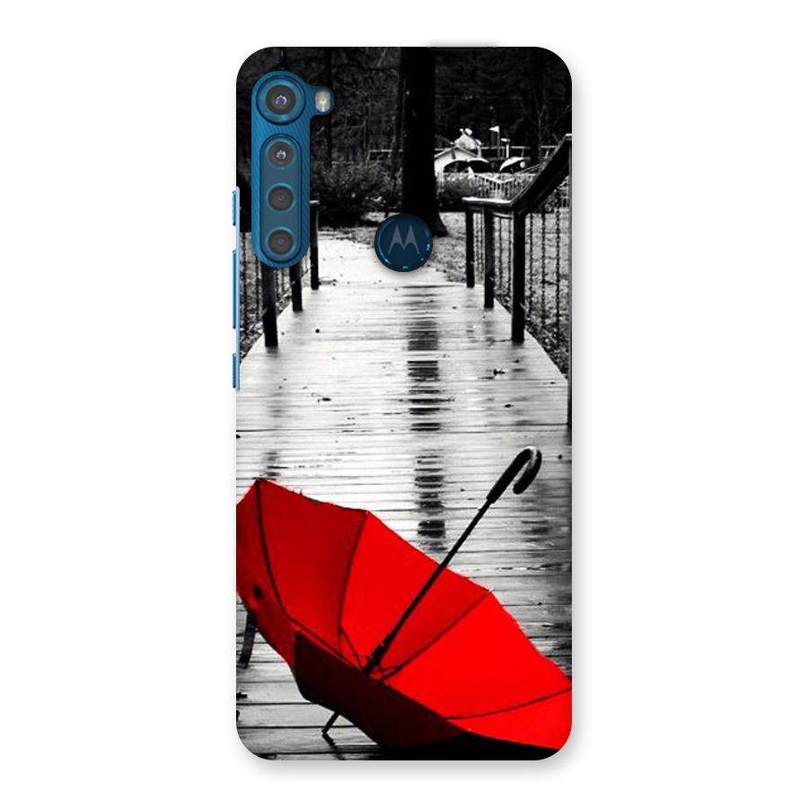 Red Umbrella Back Case for Motorola One Fusion Plus