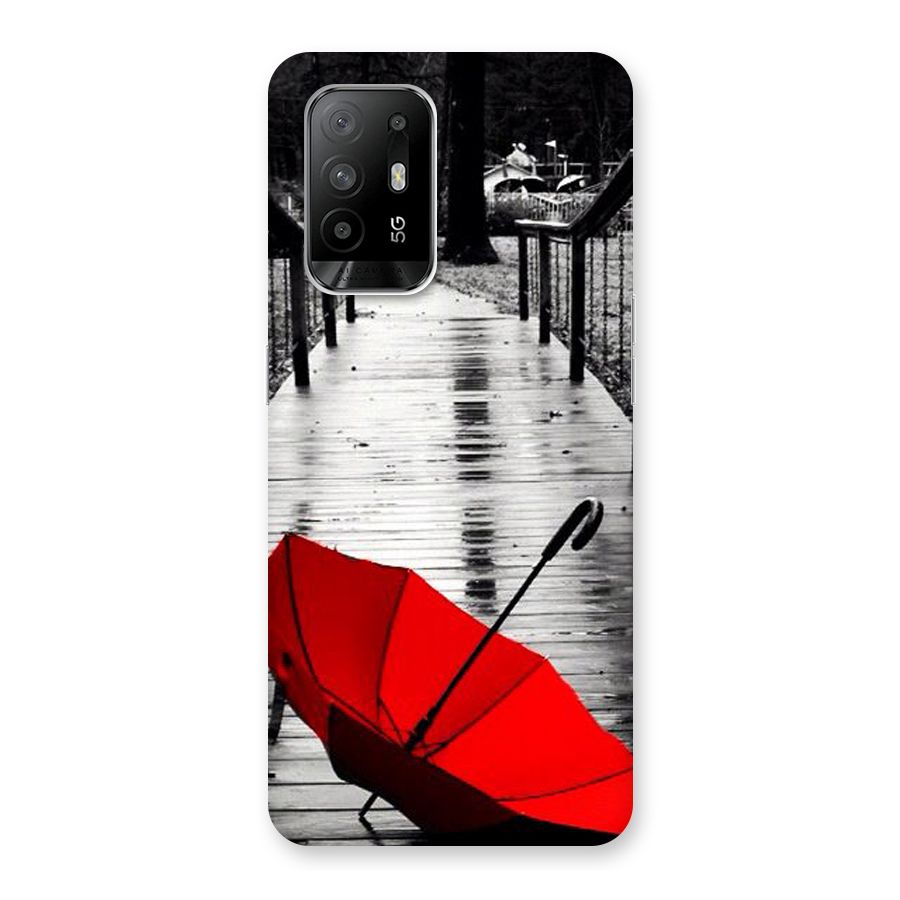 Red Umbrella Back Case for Oppo F19 Pro Plus 5G