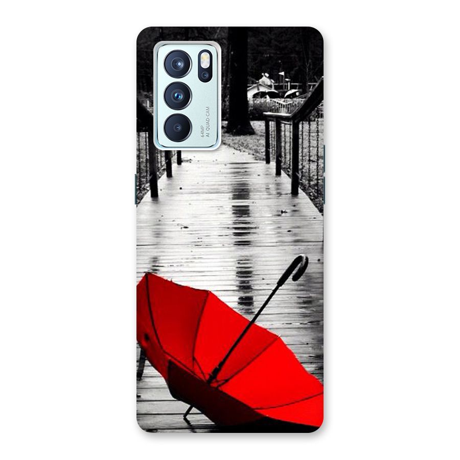 Red Umbrella Back Case for Oppo Reno6 Pro 5G