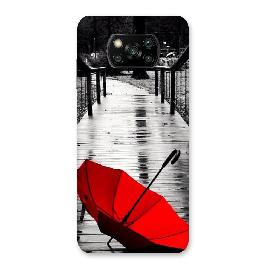 Red Umbrella Back Case for Poco X3