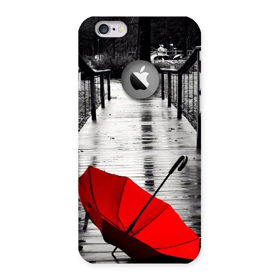 Red Umbrella Back Case for iPhone 6 Logo Cut