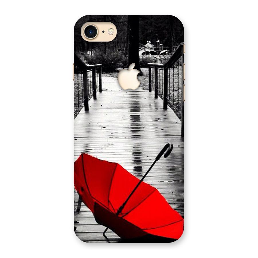 Red Umbrella Back Case for iPhone 7 Apple Cut