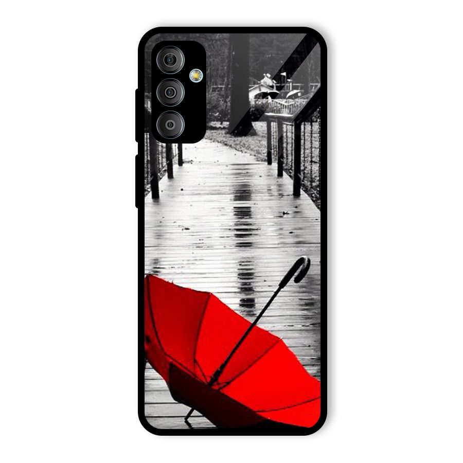 Red Umbrella Glass Back Case for Galaxy F23
