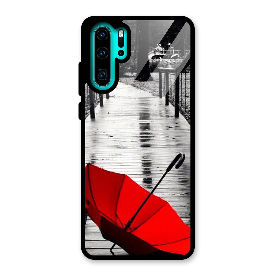Red Umbrella Glass Back Case for Huawei P30 Pro