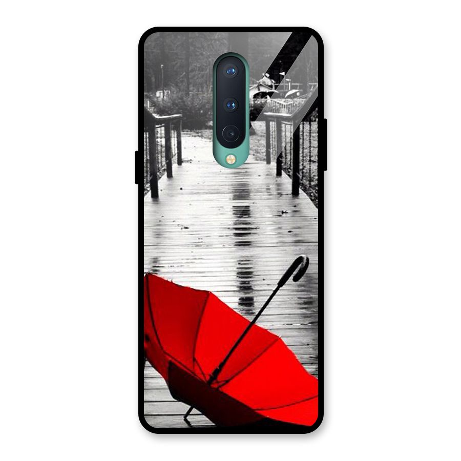 Red Umbrella Glass Back Case for OnePlus 8
