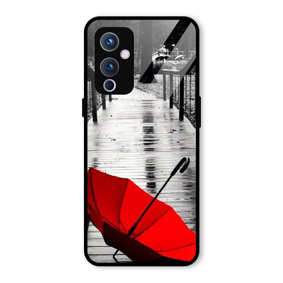 Red Umbrella Glass Back Case for OnePlus 9