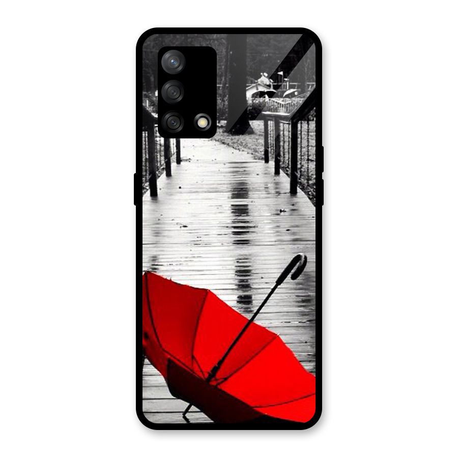 Red Umbrella Glass Back Case for Oppo F19