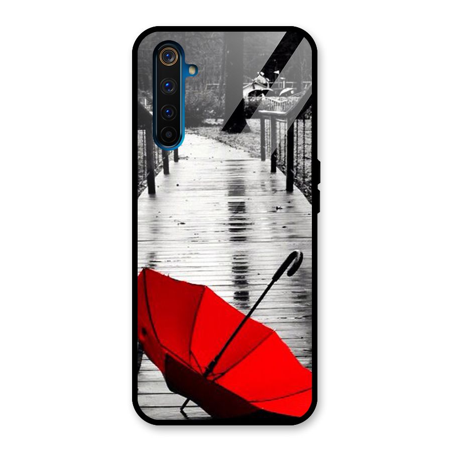 Red Umbrella Glass Back Case for Realme 6 Pro